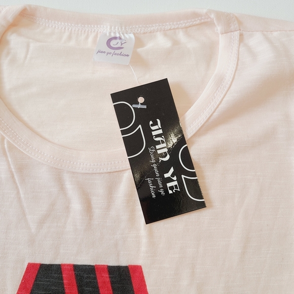 Jian Ye Short Sleeve A Logo Tee Shirt NWT - Picture 4 of 7